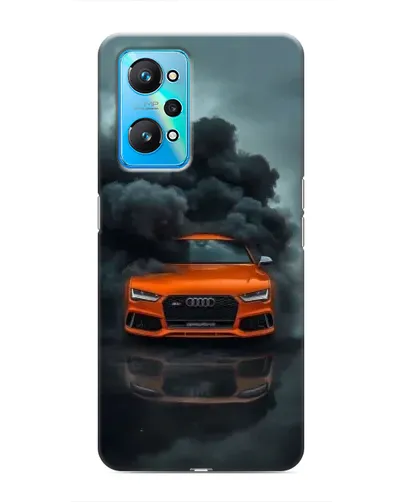Чехол для Realme GT Neo 2 с картинкой «Audi в облаках дыма»