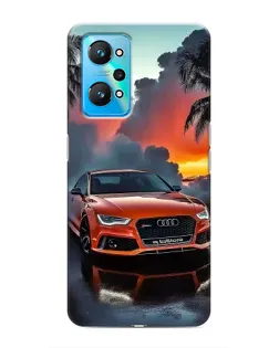 Чехол для Realme GT Neo 2 с картинкой «Audi — закат»
