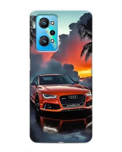 Чехол для Realme GT Neo 2 с картинкой «Audi — закат»