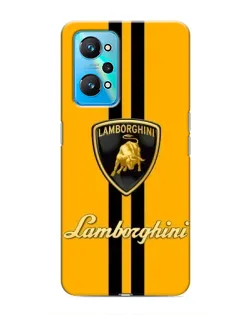 Чохол для Realme GT Neo 2 з картинкою «Lamborghini Stripe жовтий»