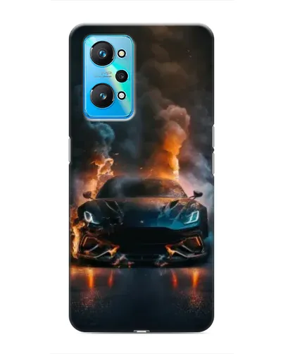 Чехол для Realme GT Neo 2 с картинкой «Lamborghini дымная эстетика»