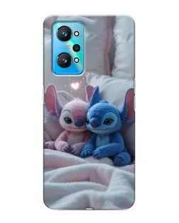Чехол для Realme GT Neo 2 с картинкой «Плюшевые Стич Ангел»