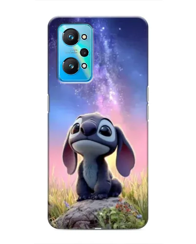 Чехол для Realme GT Neo 2 с картинкой «Стич на рассвете»