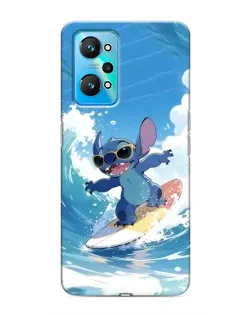 Чехол для Realme GT Neo 2 с картинкой «Стич на волне»