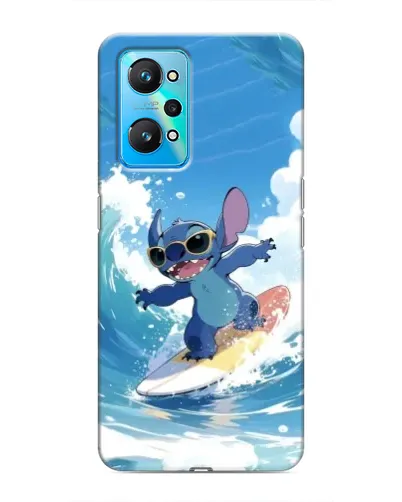 Чехол для Realme GT Neo 2 с картинкой «Стич на волне»