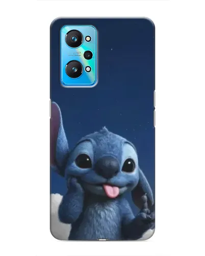 Чехол для Realme GT Neo 2 с картинкой «Стич в облаках»