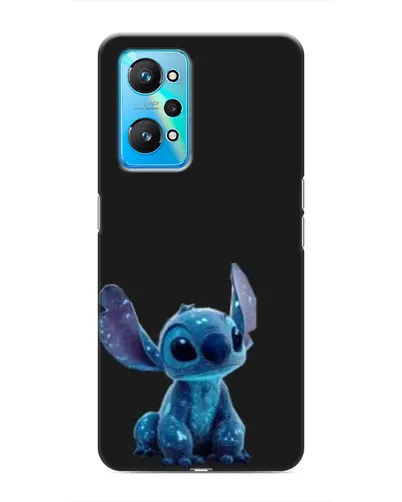 Чехол для Realme GT Neo 2 с картинкой «Стич на черном»