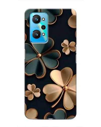 Чехол для Realme GT Neo 2 с картинкой «Клевер в золоте»