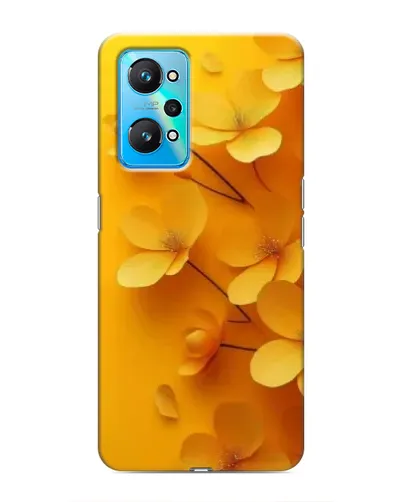 Чехол для Realme GT Neo 2 с картинкой «Золотые лепестки»