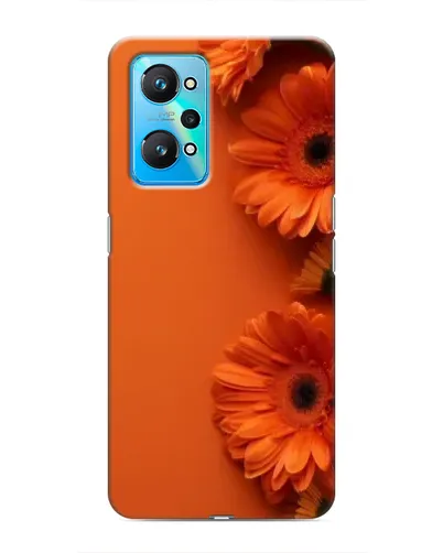 Чехол для Realme GT Neo 2 с картинкой «Оранжевые герберы»