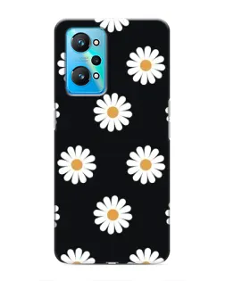 Чехол для Realme GT Neo 2 с картинкой «Ромашки на черном» Чехол для Realme GT Neo 2 с картинкой «Ромашки на черном»