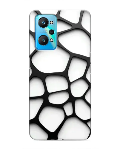 Чехол для Realme GT Neo 2 с картинкой «Белая объемная сетка» Чехол для Realme GT Neo 2 с картинкой «Белая объемная сетка»