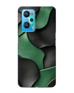 Чехол для Realme GT Neo 2 с картинкой «Зеленые кожаные волны»