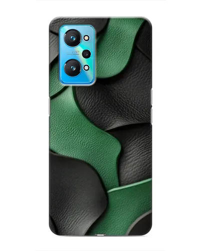 Чехол для Realme GT Neo 2 с картинкой «Зеленые кожаные волны» Чехол для Realme GT Neo 2 с картинкой «Зеленые кожаные волны»