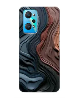 Чехол для Realme GT Neo 2 с картинкой «Цветные волны каньона»