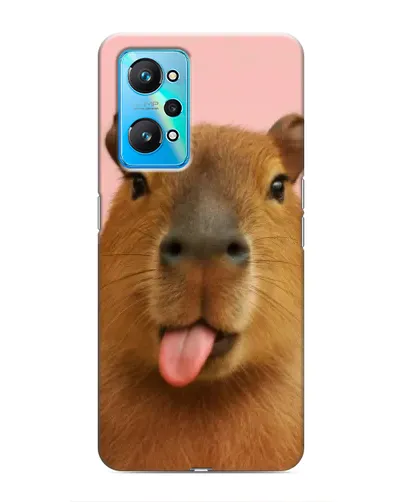 Чехол для Realme GT Neo 2 с картинкой «Капибара с языком» Чехол для Realme GT Neo 2 с картинкой «Капибара с языком»