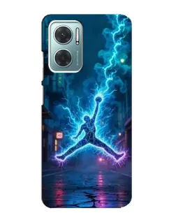 Чехол для Xiaomi Redmi Note 11E с картинкой «Jordan Gold Jumpman»