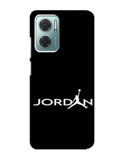 Чехол для Xiaomi Redmi Note 11E с картинкой «Jordan White Logo»