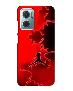 Чехол для Xiaomi Redmi Note 11E с картинкой «Jordan Red Smoke»