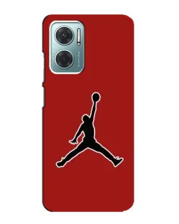 Чехол для Xiaomi Redmi Note 11E с картинкой «Jordan Red Back»