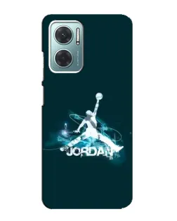 Чехол для Xiaomi Redmi Note 11E с картинкой «Jordan Blue Fire»