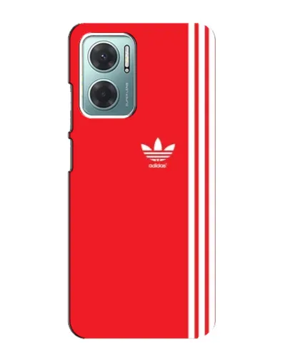 Чехол для Xiaomi Redmi Note 11E с картинкой «Красный минимализм Adidas»