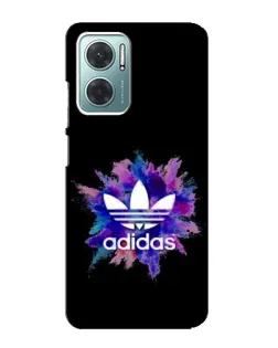 Чехол для Xiaomi Redmi Note 11E с картинкой «Взрыв красок Adidas»