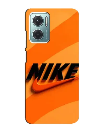 Чехол для Xiaomi Redmi Note 11E с картинкой «Оранжевый драйв Nike»