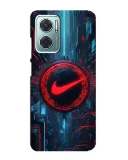 Чехол для Xiaomi Redmi Note 11E с картинкой «Техногенный стиль Nike»