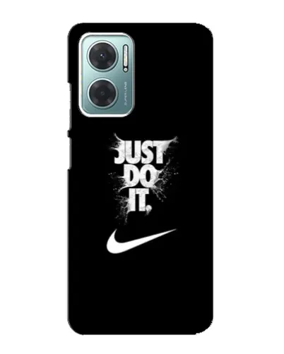 Чехол для Xiaomi Redmi Note 11E с картинкой «Текстовый принт Nike»
