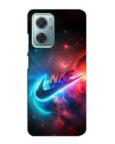 Чехол для Xiaomi Redmi Note 11E с картинкой «Огненный логотип Nike»
