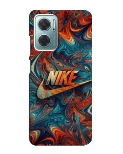 Чехол для Xiaomi Redmi Note 11E с картинкой «Nike в абстракции»