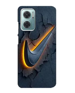 Чехол для Xiaomi Redmi Note 11E с картинкой «Объемный логотип Найк»