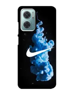 Чехол для Xiaomi Redmi Note 11E с картинкой «Nike и синий дым»