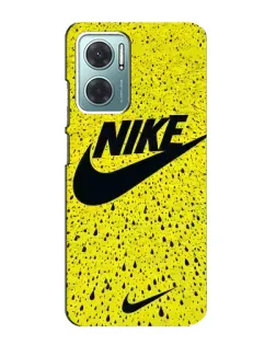 Чехол для Xiaomi Redmi Note 11E с картинкой «Желтый текстурный Nike»