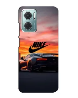 Чехол для Xiaomi Redmi Note 11E с картинкой «Nike и суперкар»