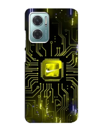 Чехол для Xiaomi Redmi Note 11E с картинкой «Nike — золотая искра»