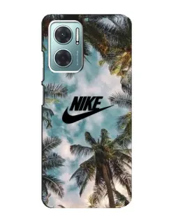 Чехол для Xiaomi Redmi Note 11E с картинкой «Тропический принт Nike»