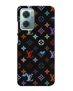 Чехол для Xiaomi Redmi Note 11E с картинкой «Цветная монограмма LV»
