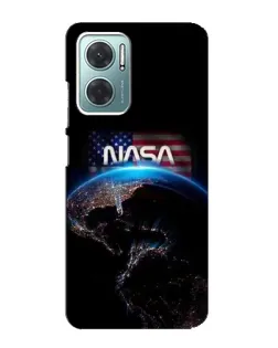 Чехол для Xiaomi Redmi Note 11E с картинкой «Земля из космоса NASA»