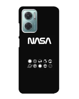 Чехол для Xiaomi Redmi Note 11E с картинкой «NASA — технический принт»