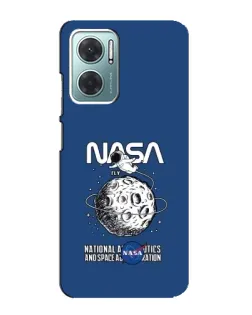 Чехол для Xiaomi Redmi Note 11E с картинкой «NASA — лунная миссия»
