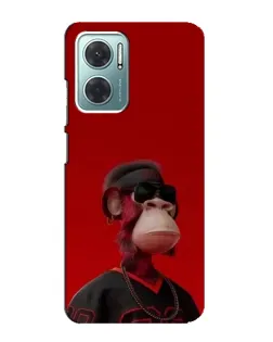 Чехол для Xiaomi Redmi Note 11E с картинкой «Bored Ape в красном» Чехол для Xiaomi Redmi Note 11E с картинкой «Bored Ape в красном»