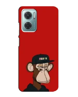 Чехол для Xiaomi Redmi Note 11E с картинкой «Bored Ape — красный фон» Чехол для Xiaomi Redmi Note 11E с картинкой «Bored Ape — красный фон»
