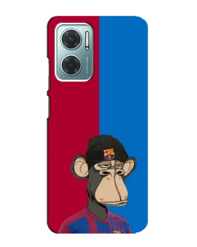 Чехол для Xiaomi Redmi Note 11E с картинкой «Bored Ape — фанат Барсы»