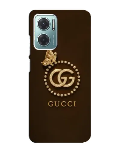 Чехол для Xiaomi Redmi Note 11E с картинкой «Gucci — золотая бабочка»