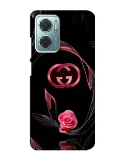 Чехол для Xiaomi Redmi Note 11E с картинкой «Gucci — неоновая роза»