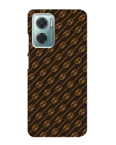 Чехол для Xiaomi Redmi Note 11E с картинкой «Gucci — золотые диагонали»