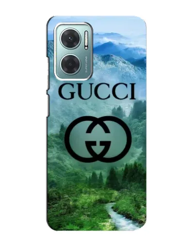 Чехол для Xiaomi Redmi Note 11E с картинкой «Gucci — горный пейзаж»