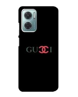 Чехол для Xiaomi Redmi Note 11E с картинкой «Gucci — красный градиент»